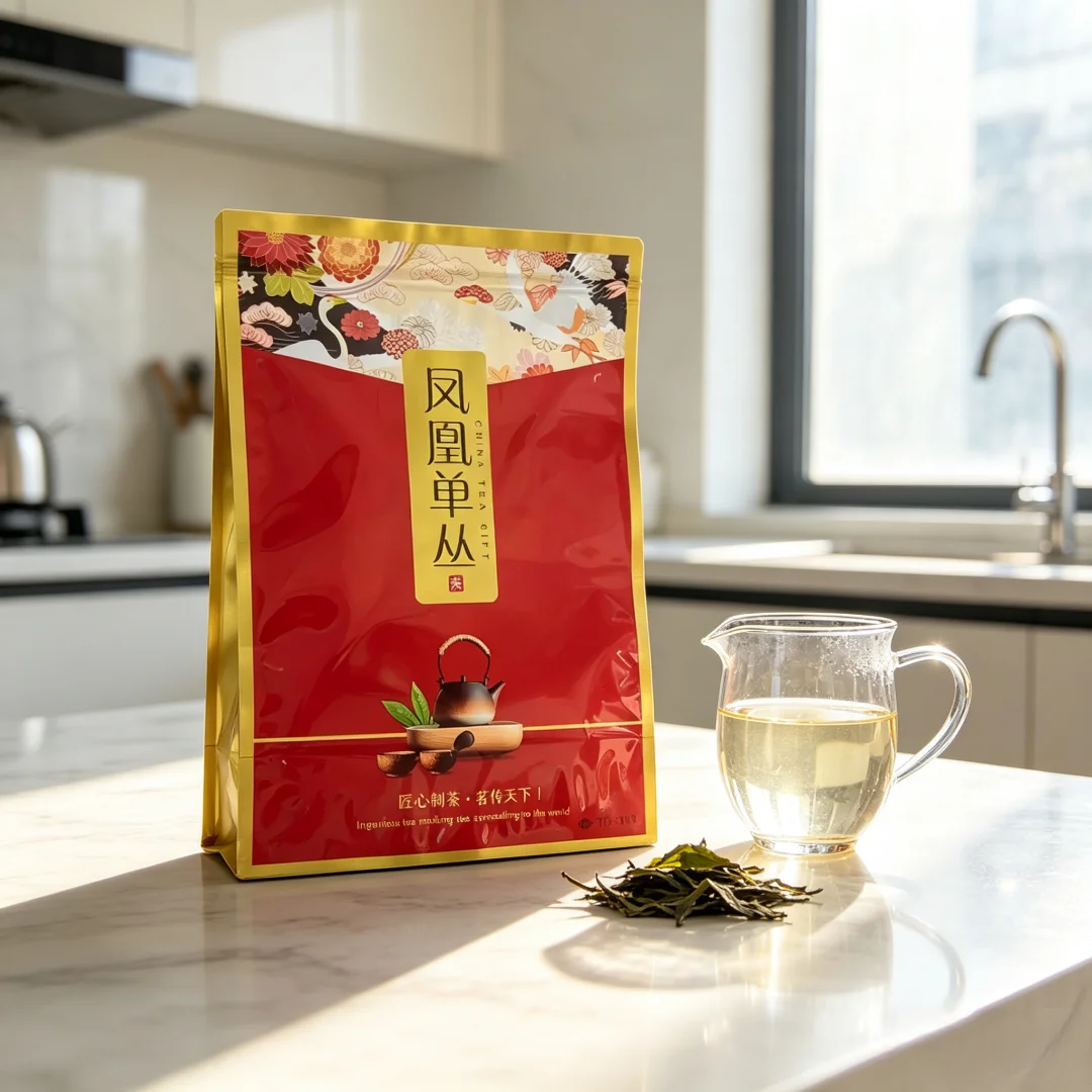 Chinese Phoenix Dancong Tea Set Zipper Bags ChaoZhou Feng Huang Dan Cong Oolong Tea Recyclable Sealing Packing Bag 250g
