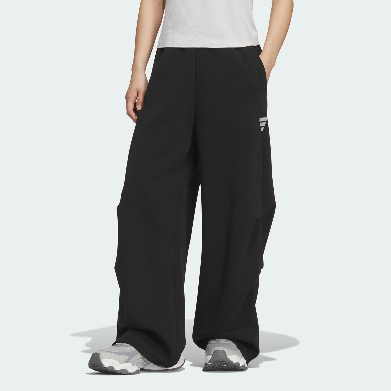 Adidas genuine comfortable autumn women's sports straight knitted pants KS0077