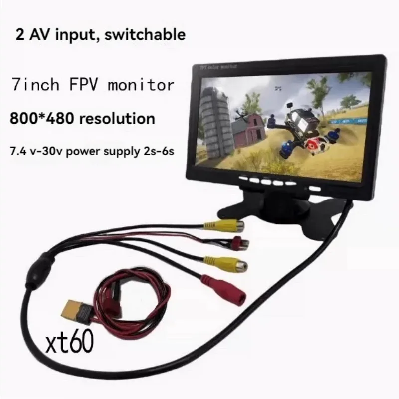 Trasmissione video analogica FPV VTX/VRX 3W da 3,3 GHz Design da 3 pollici Segnale ad alta stabilità compatibile con sistemi per droni FPV