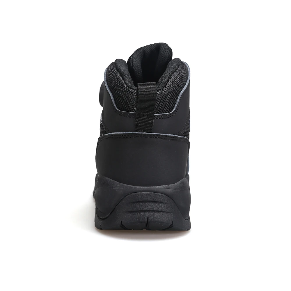 HUMTTO Waterproor Leather Men Boots Winter Platform Ankle Boots for Male Black Men\'s Sneakers Luxury Designer Work Safety Shoes