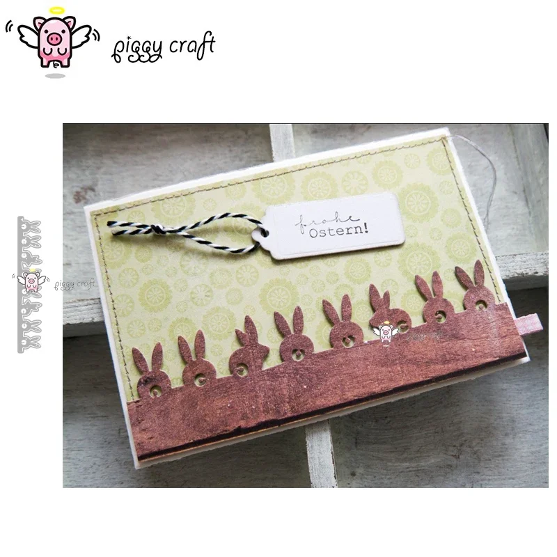 

Металлические вырубные формы Piggy Craft: кролик, полоски, декоративные элементы для скрапбукинга, ножи, трафареты, штампы