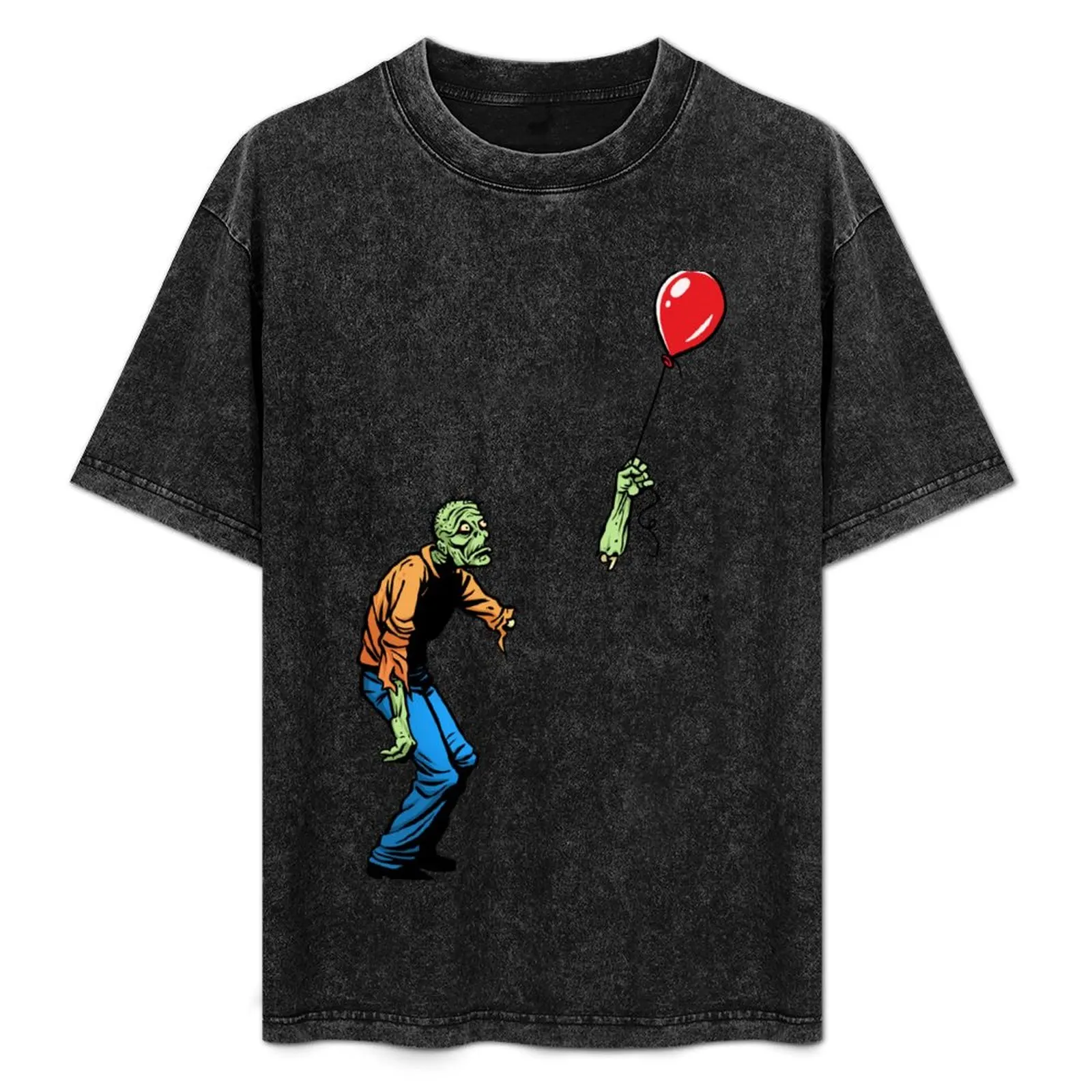 

Sad Zombie with Balloon T-Shirt graphic tee shirt custom t-shirts men clothing