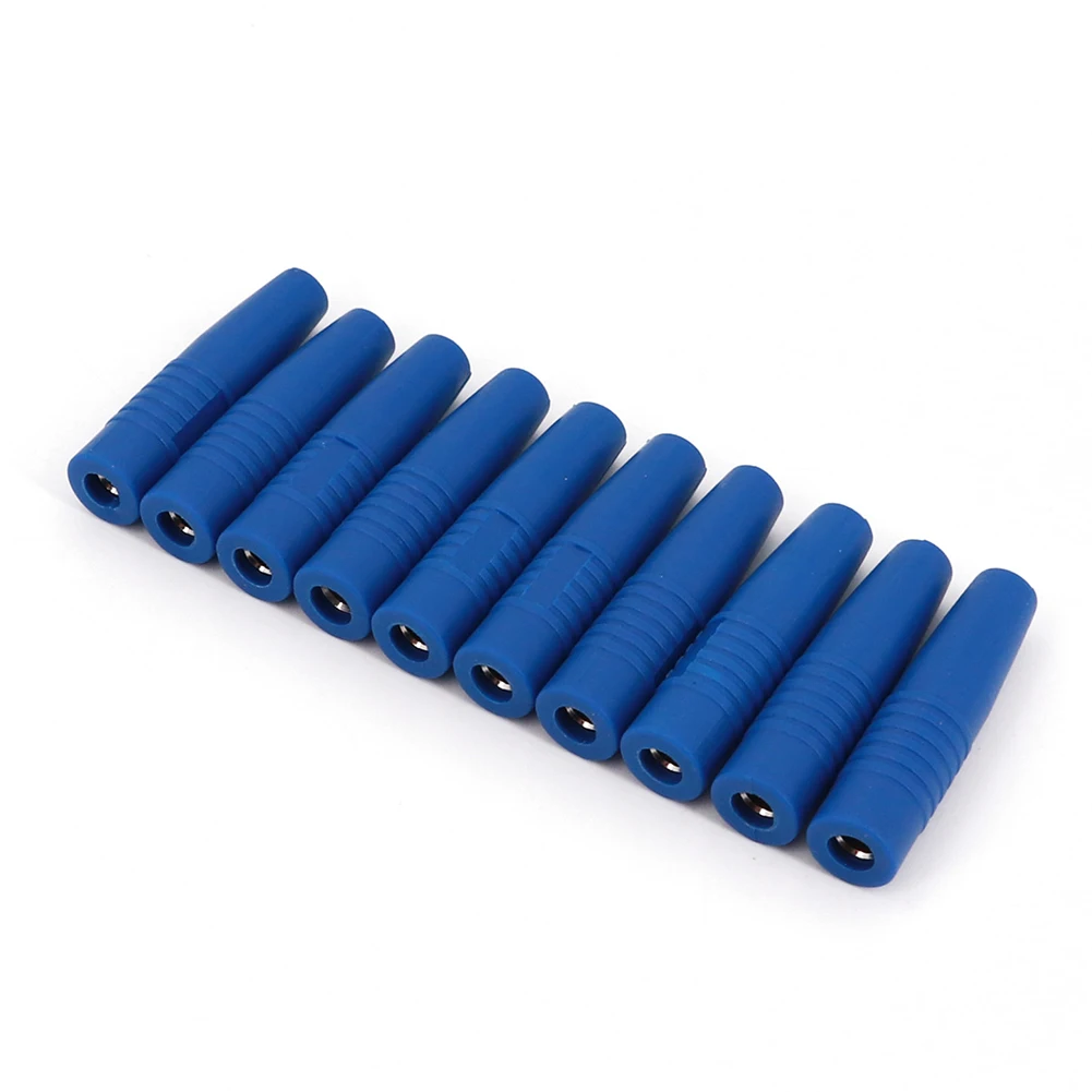 10 Pieces 4mm Insulated Female Banana Connectors for Speaker Wire Applications in DIY Lab and Industrial Projects