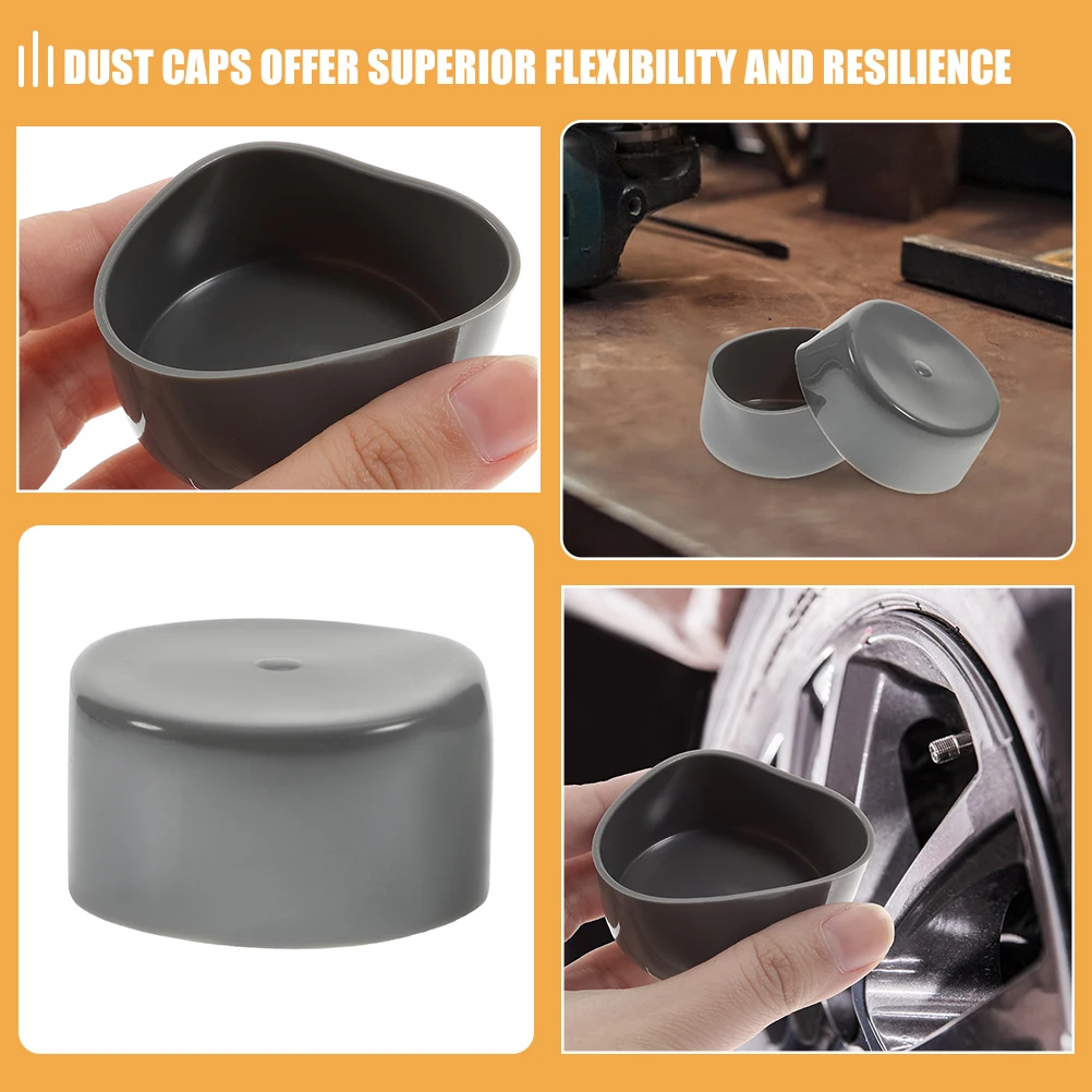

12pcs Bearing Cover Replacement Rubber Bearing Caps Trailer Wheel Hub Covers Durable Flexible Resilient Easy Maintenance Grease