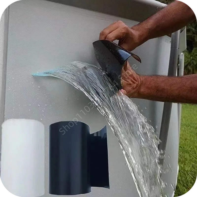 150cm Black Stop Leaks Instantly with Super Glue Waterproof Tape Outdoor Pipes Patch Holes Crack Butyl Sticker Strong Glue Tape