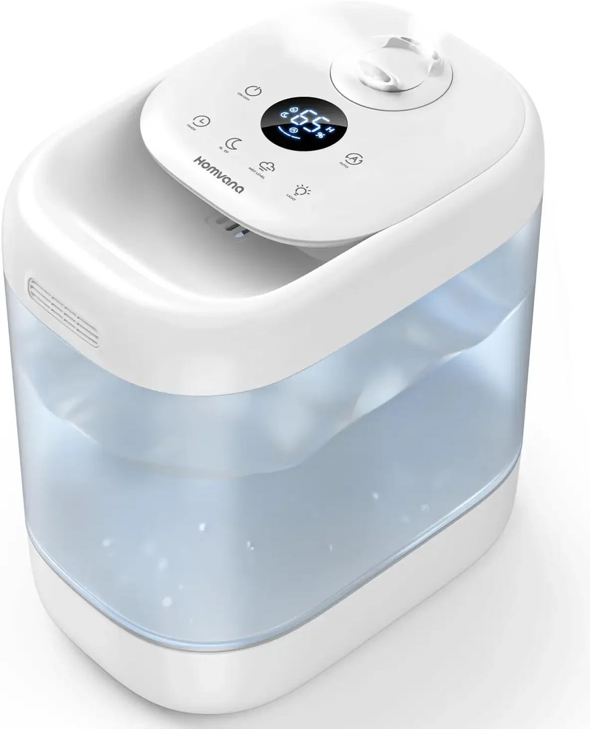 

iet and Efficient Operation, Whisper Quiet Ultrasonic Air Humidifier with Adjustable Mist Levels, Remote Control and Timer Setti