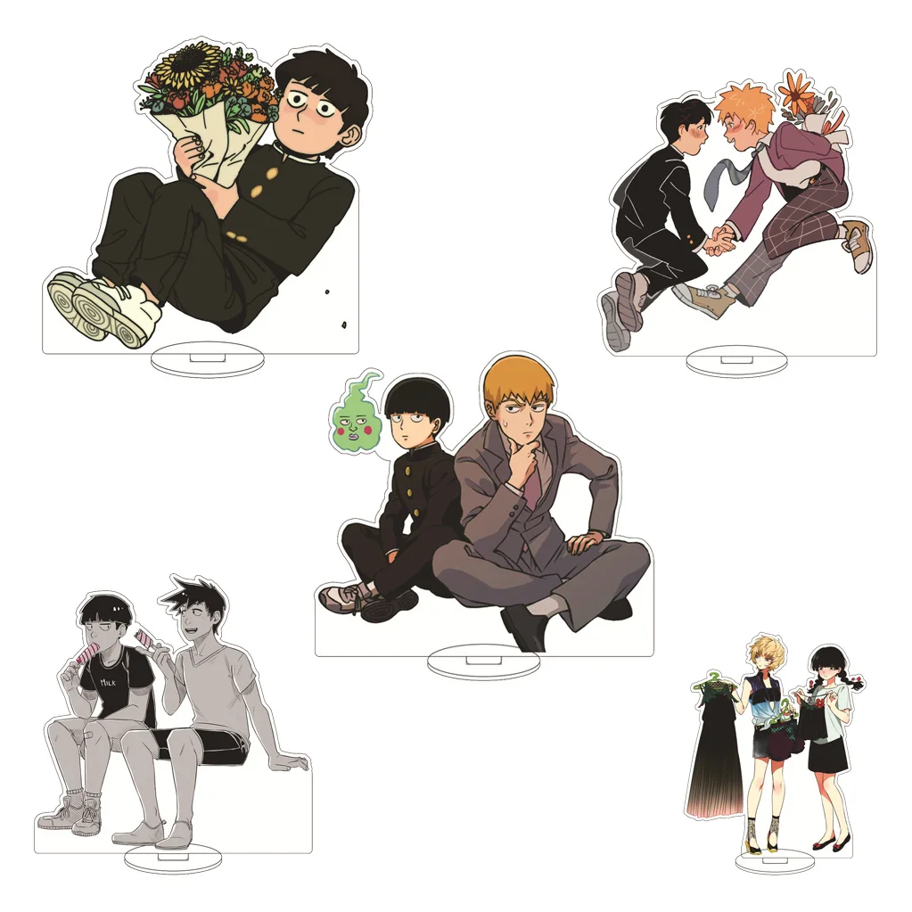 16CM Anime Mob Psycho 100 Kageyama Shigeo Reigen Arataka Ekubo Kageyama Ritsu Cos Acrylic Figure Stand Ornaments Gifts