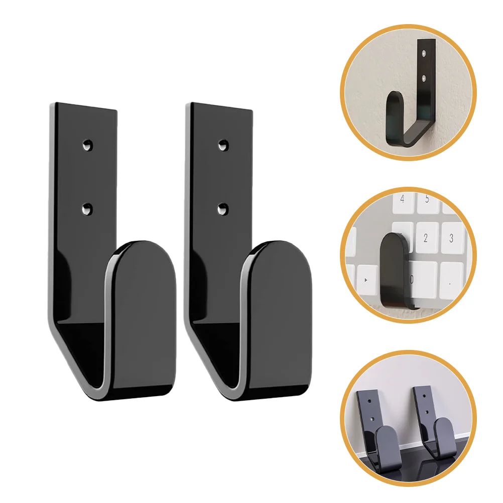 

2 Pcs Keyboard Wall Mount Shelf for Storage Organizer Shelves Hook Rack Bracket Keyboards Display Stand