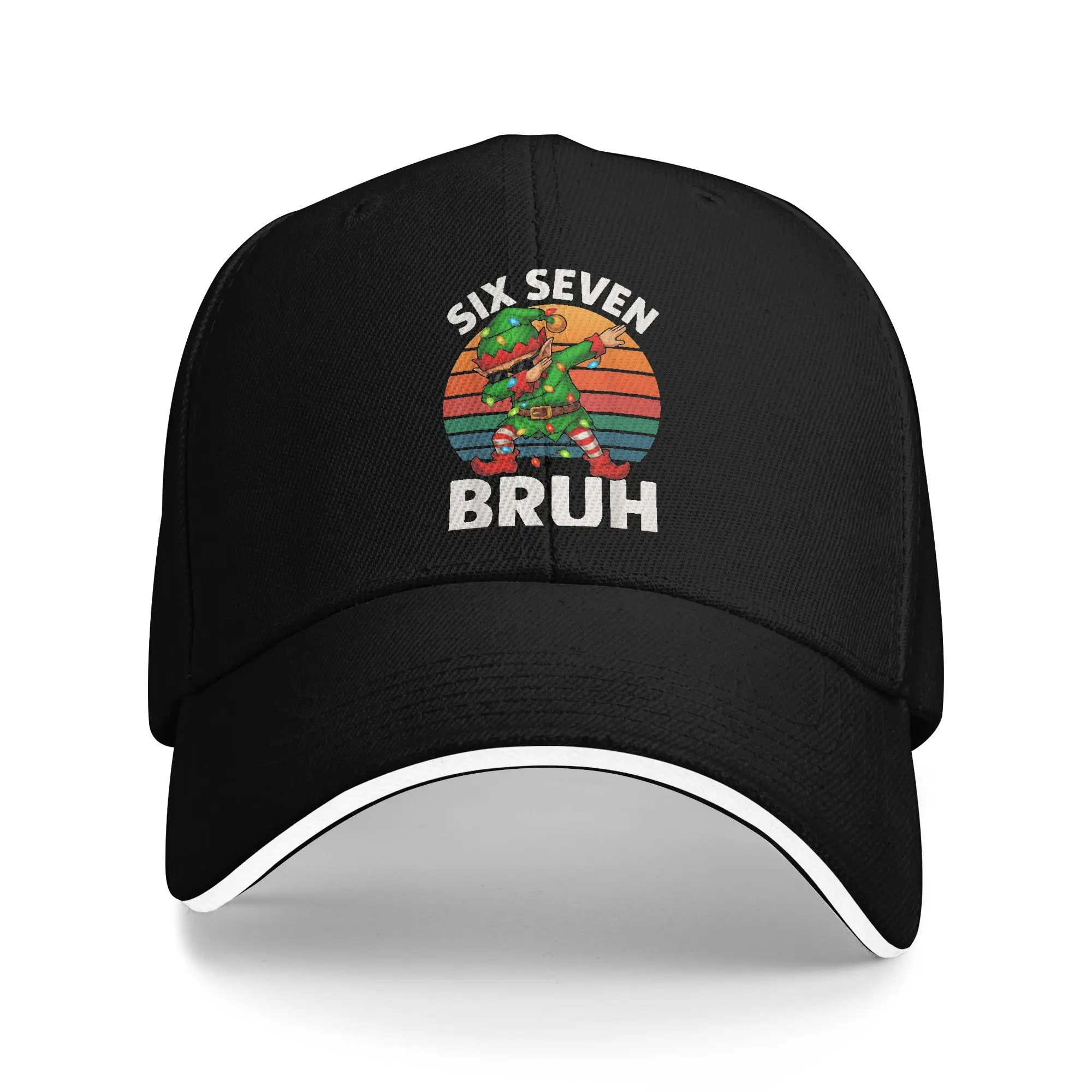Six Seven 6 7 Meme Dabbing Elf Merry Christmas Bruh Baseball Cap Women Design Trucker Hat Spring Outdoor Sun Visor Snapback Cap