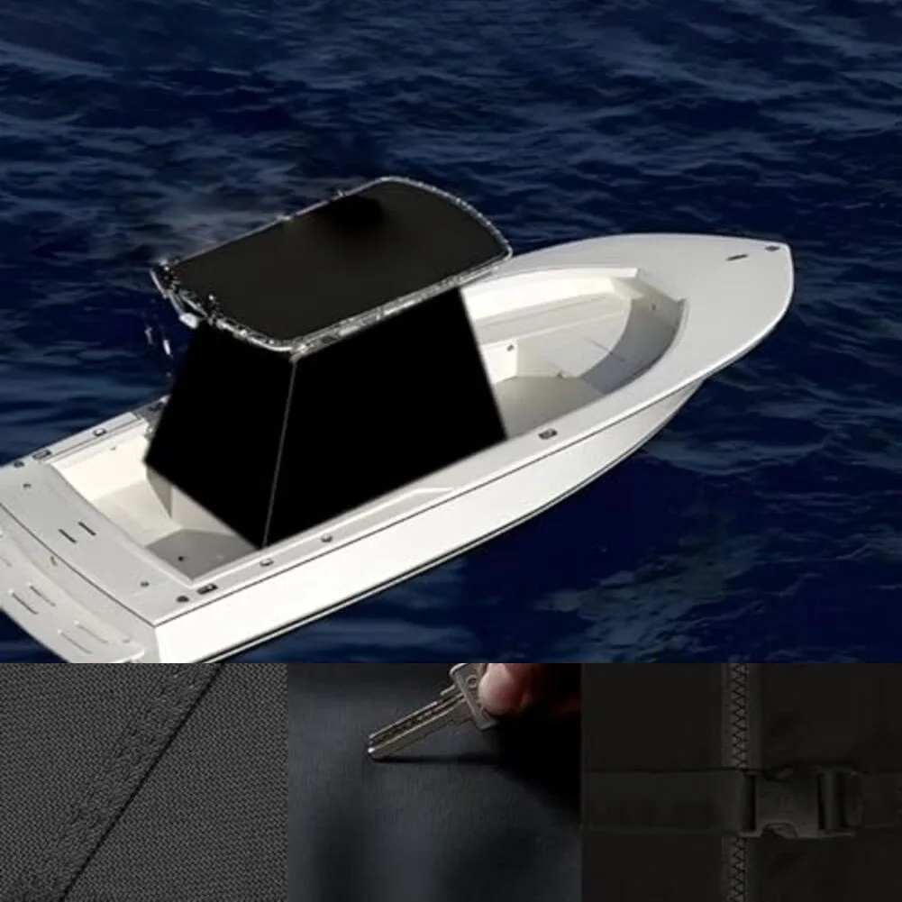 T-Top Center Console Cover for Boats Providing Protection Against Fading Cracking and Tearing in Outdoor Conditions