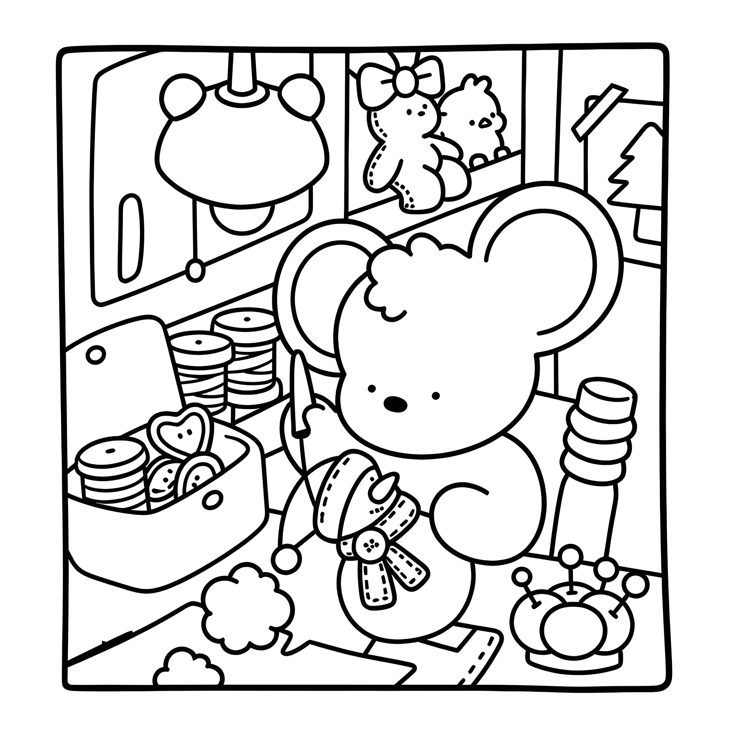 FUZZY FRIENDS: Книжка-раскраска для взрослых с милыми уютными ежедневными занятиями для отдыха (уютными раскрасками)