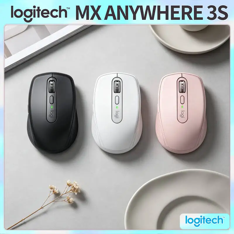 Productivity MX Anywhere 3S - 8K DPI, MagSpeed Wheel, 3-Device Connect, Perfect for Pet Marketing Plan & Daily Task