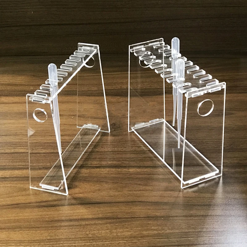 

Подставка для пипеток из органического стекла 1/2/3 мл. Опорная стойка.