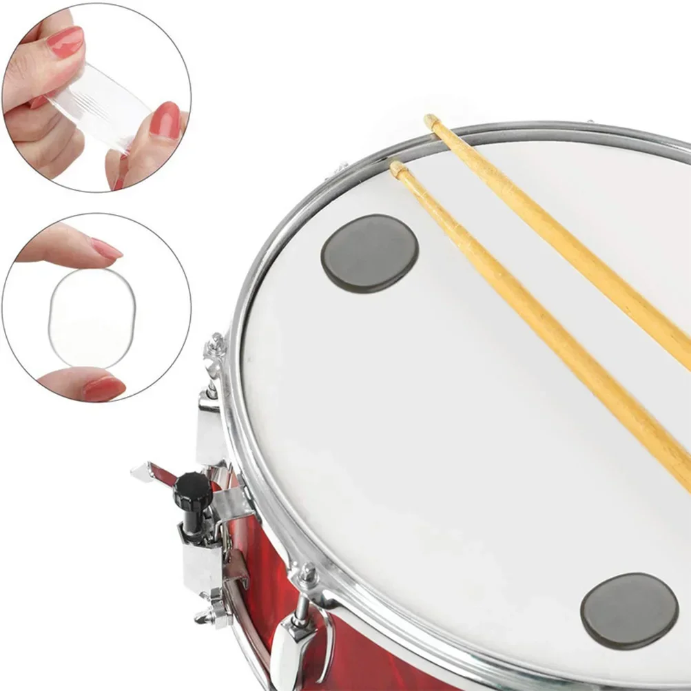 16pcs Drum Dampeners Get Crisp Clear Drum Tones Soft Silicone Gel Pads Soft Drum Mute Dampeners for Drums Cymbals Tone Control