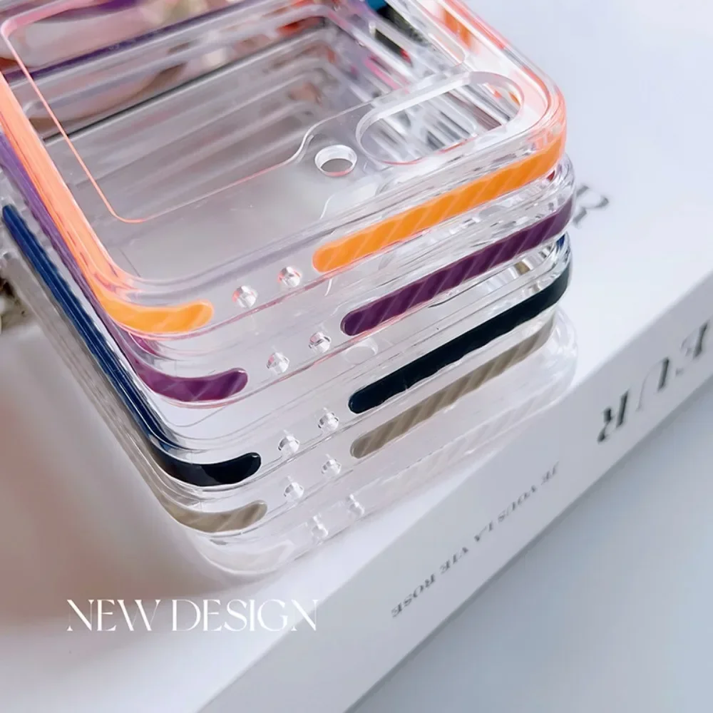 Magsafe Magnetisches Crossbody-Lanyard-Handyhülle für Samsung Galaxy Z Flip 8 7 fe 6 5 4 3 Flip7 Flip8 Flip7 Transparente Hülle – Detail 9