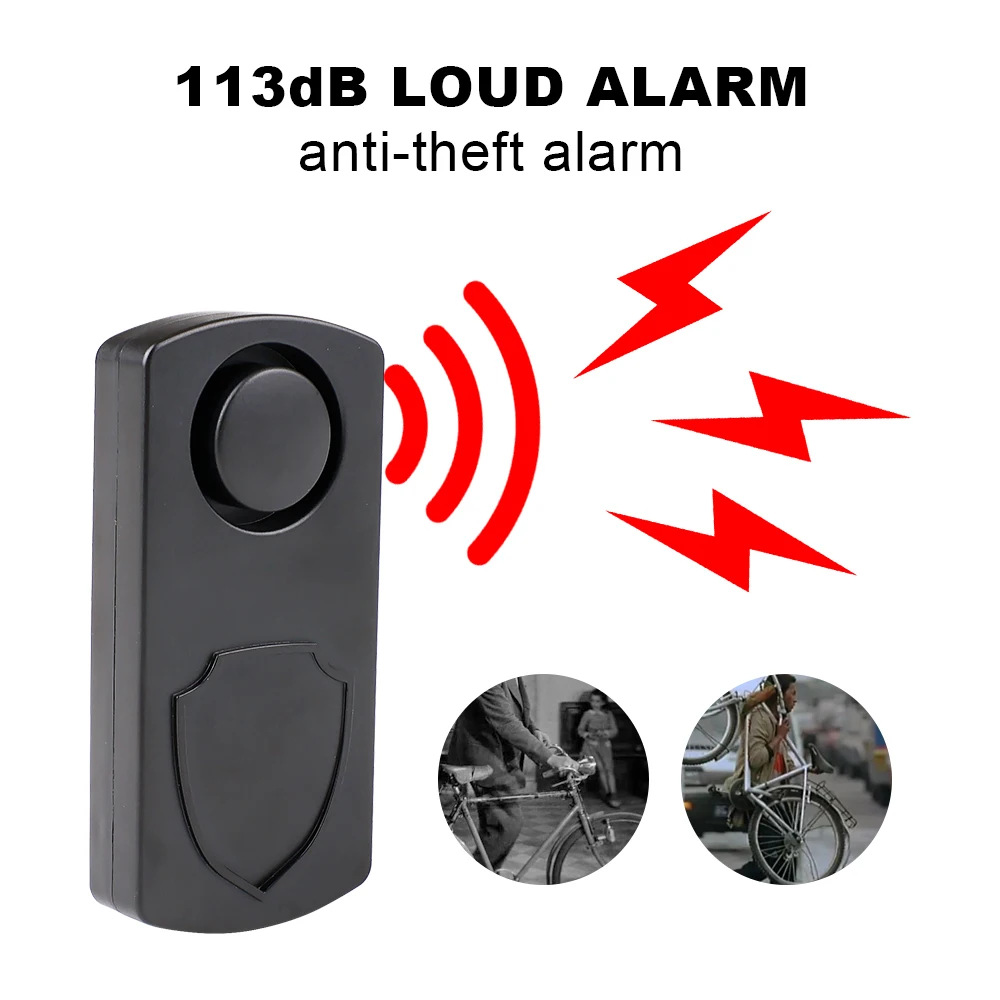 Simple Waterproof Motorcycle Alarm 113dB Remote Control Wireless Anti Lost Warning Alarm Sensor Bike Alarm Security Protection