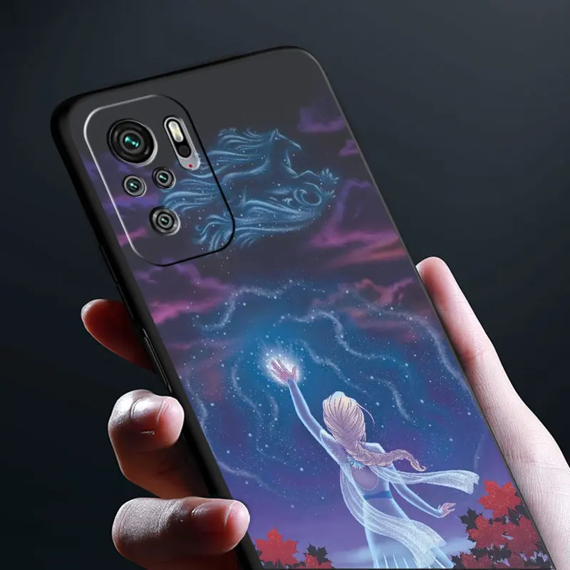 Funda For Xiaomi Redmi Note 11 10 Pro 12 11S 10S 9S Phone Case 8 8T 7 12C 10C 9A 9C 9T K40 8i Soft Shell Disney Princess Frozen