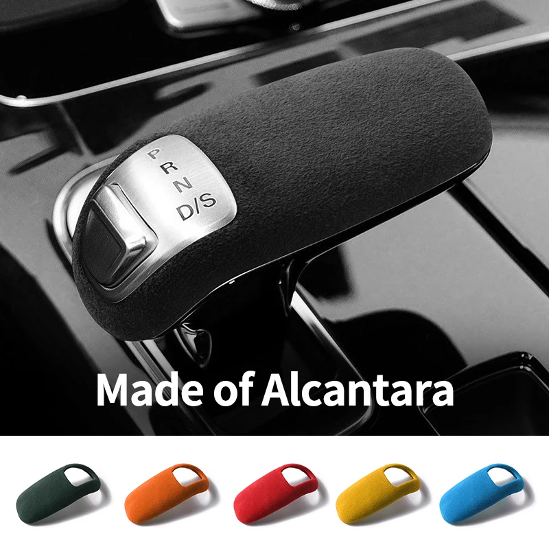 

For Audi A8 Sport Gear Shift Knob Boot Cover Decorative Trim Sticker Car Premium Interior Tuning Accessories Made of Alcantara