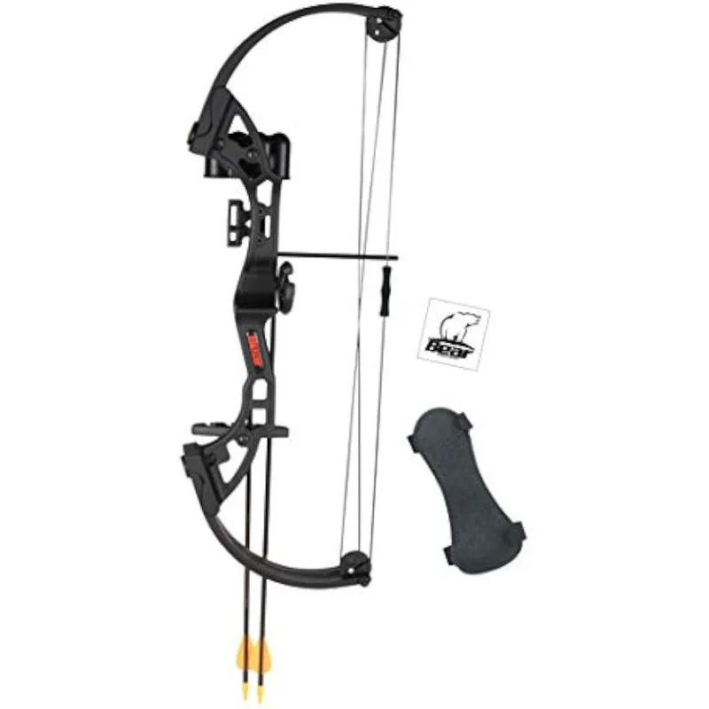 

Bear Archery Brave Bow Set for Youth, Recommended Ages 8-12, Right Handed, Continuous Draw Weight Up to 25 lb.