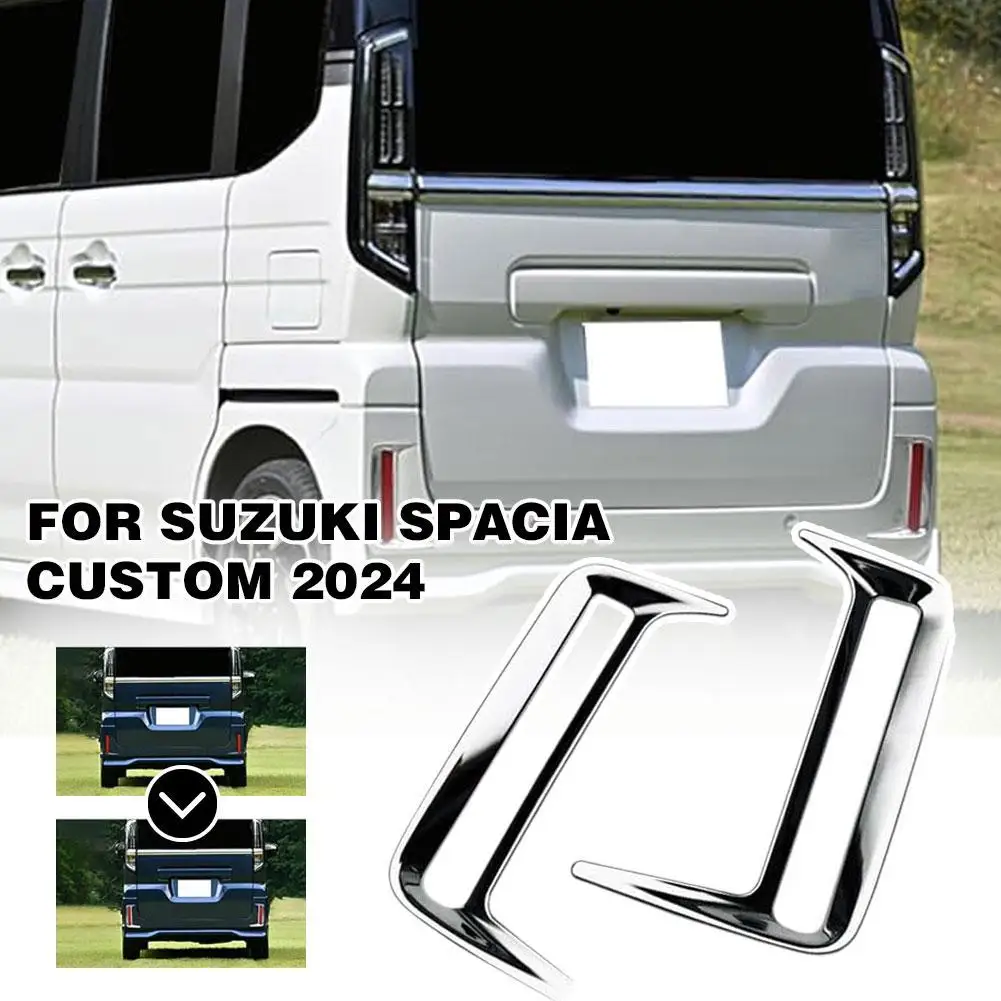 For Spacia Custom 2024 Modified Rear Bumper Strip Fog Special Decorative Light Electroplating Bright F2u9