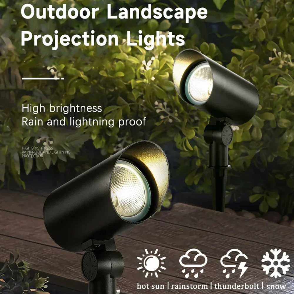 

Spot Tree Lights Led Outdoor Waterproof Lawn Plug in Ground Illuminate Garden Landscape Floodlights Spotlights Wiring Models