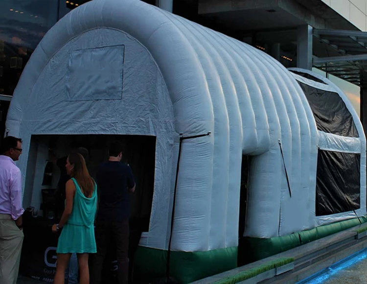 New Inflatable Golf Simulator House High Impact Screen Inflatable Golf Course