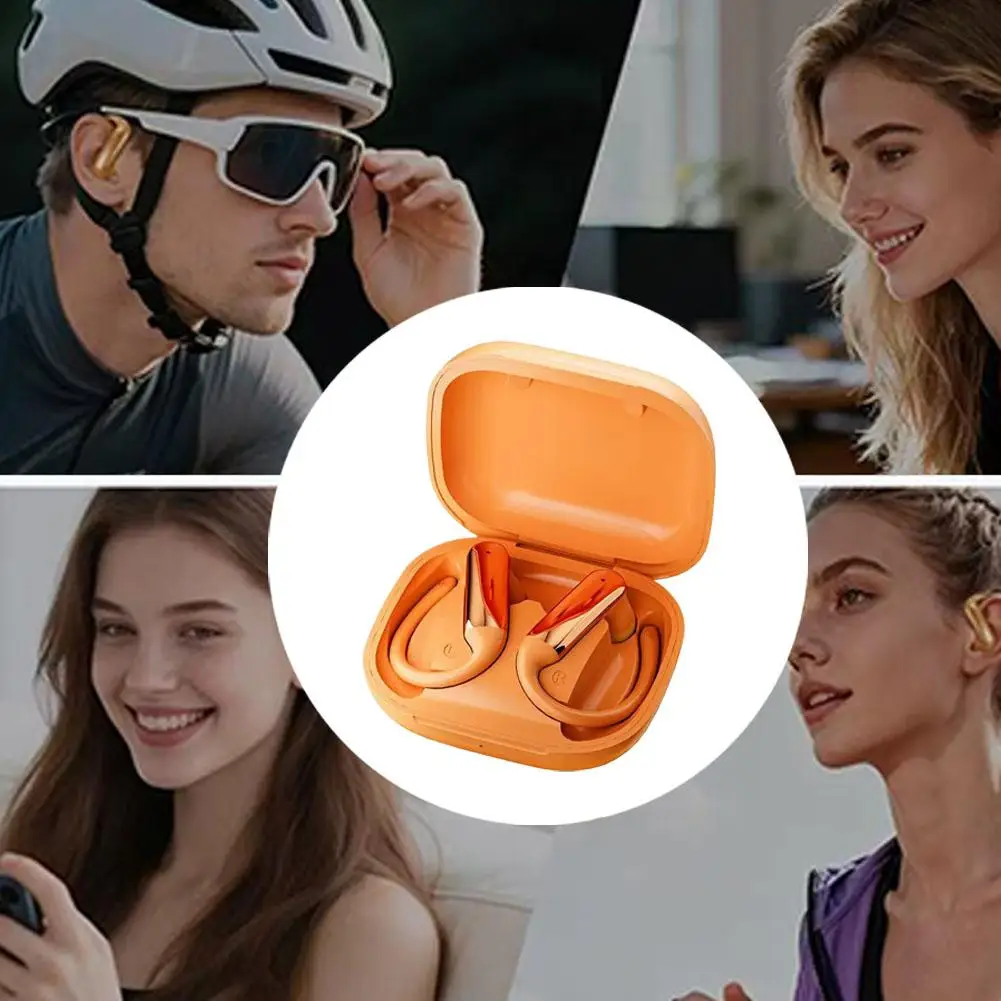 무선 이어버드 블루투스 노이즈 캔슬링 오픈 이어 디자인 울트라 컴포트 논 인이어 마이크 스마트 터치 스포츠 헤드폰