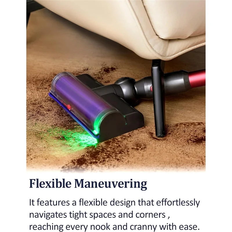 

A38M турбинная головка, инструмент для пола, вакуумные насадки с обнаружением пыли для Dyson V7 V8 V10 V11 V15, детали циклонных беспроводных пылесосов