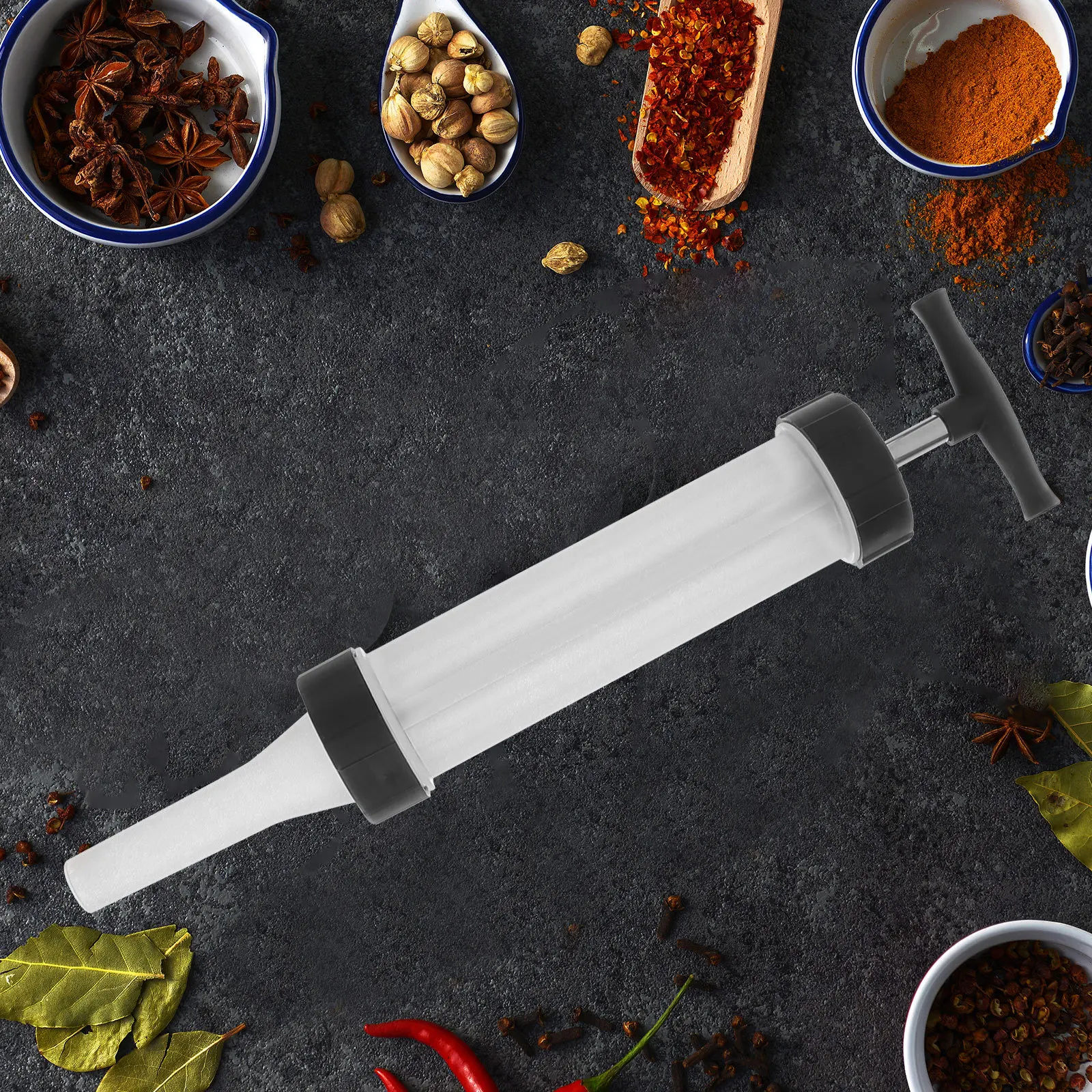 

1Set Manual Sausage Stuffer Non-Rusting Tools Easy Clean Household Supplies Assorted Color Manual Sausage Making Tools