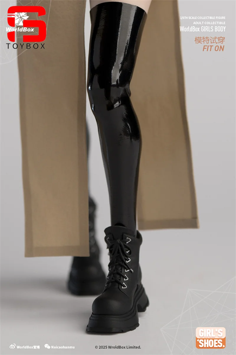 Worldbox GS004 1/6 スケール女性厚底ブーツニーハイソックス服アクセサリーモデルフィット 12 インチ兵士アクションフィギュアボディ