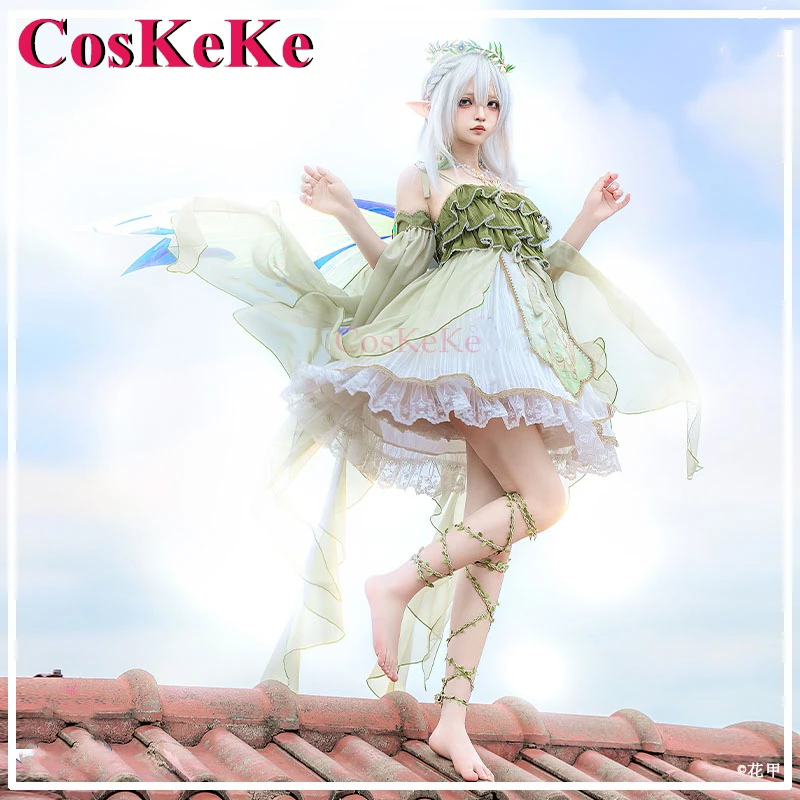 CosKeKe Nahida Cosplay Game Genshin Impact Costume Sweet Elegant Lovely Formal Dress Activity Party Role Play Clothing XS-L New