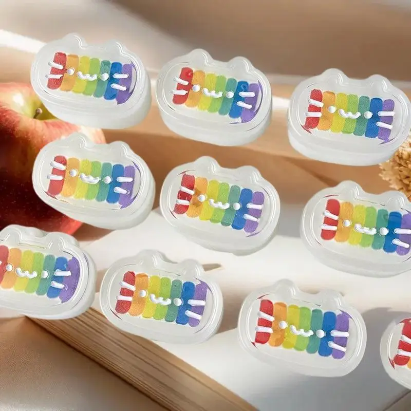 1-세트 사랑스러운 어린이, 학생 및 성인 학교 또는 사무실 휴가용 무지개 고양이 머리 치즈 안티 스트레스 장난감