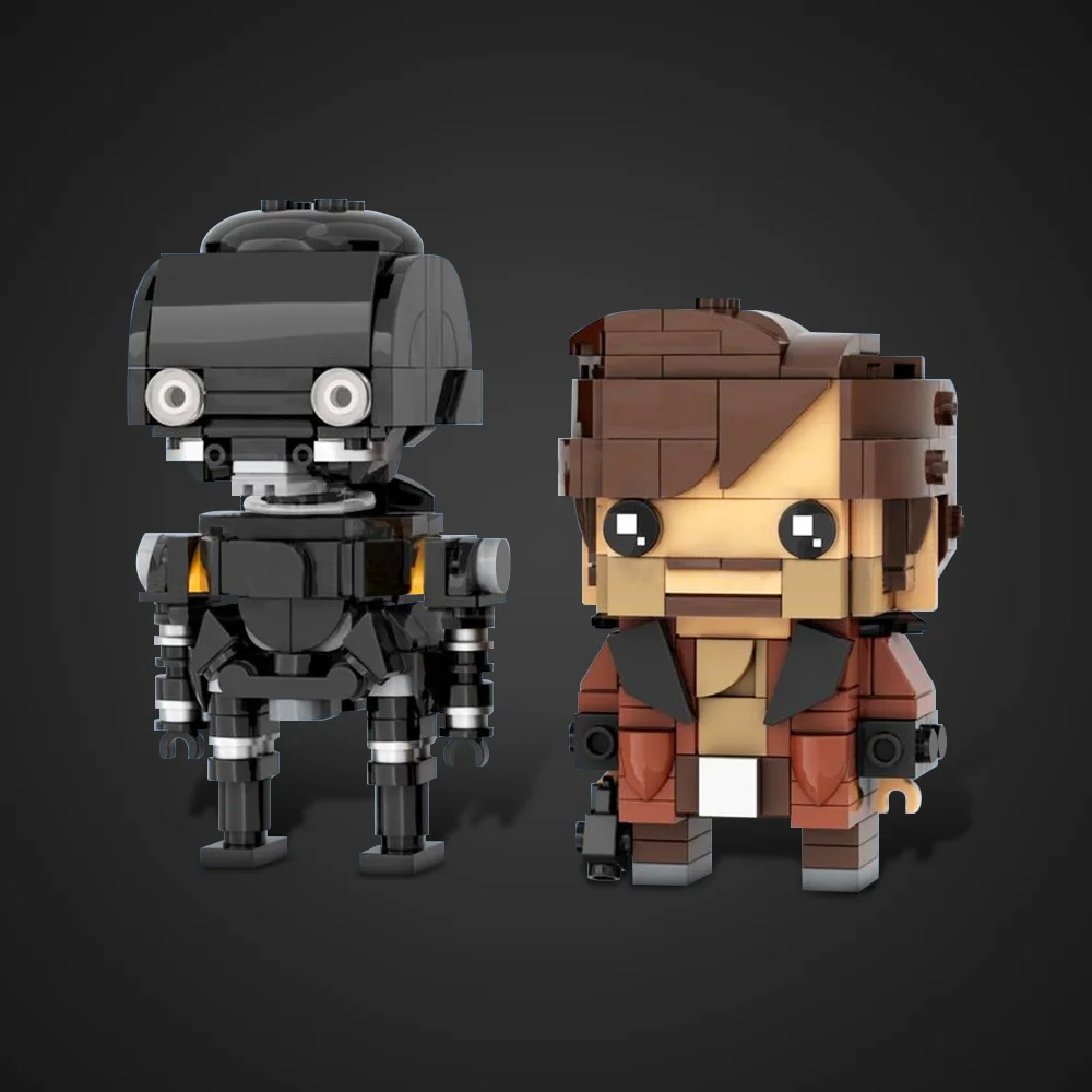 MOC-224585 카시안 안도르 & K2SO 브릭헤즈 모델 우주 전쟁 K2SO 로봇 블록 조립 장난감 선물