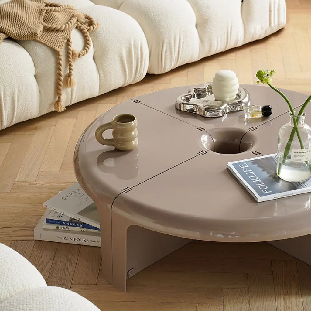 Coffee Table,medieval,creative, Combination Splicing, Side Table, Nordic, Small Apartment, Household, Round, Coffee, Small Table