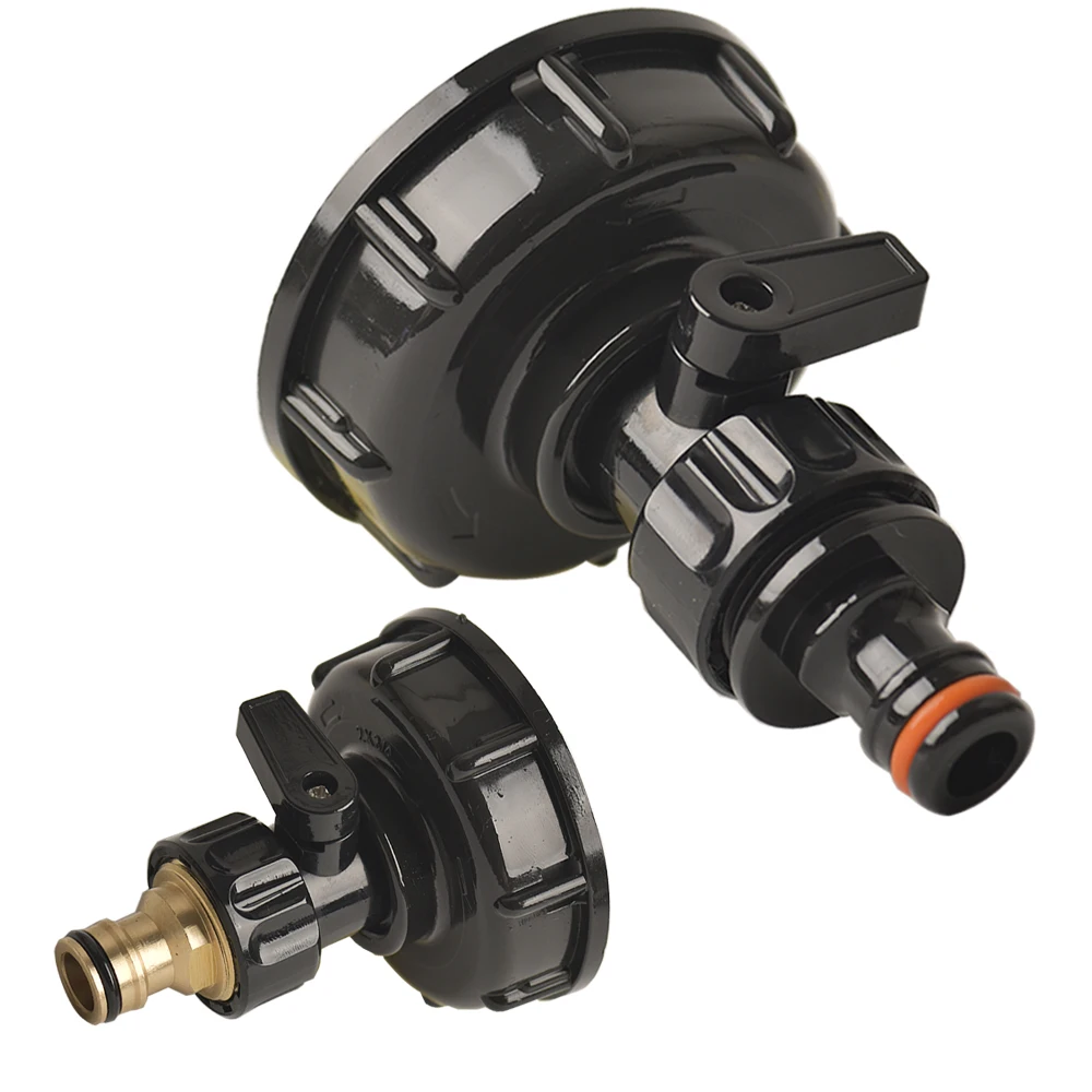 1Set 1000L IBC Water Tank Adapter, S60 To 16mm Nipple Brass ABS Quick Connect Easy Install for Water Transfer & Irrigation