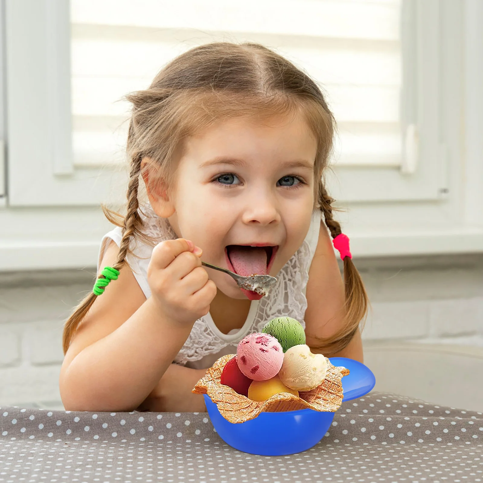 

12 Pcs Cream Bowl Baseball Hat Sundae Bowls Shape Kids Yogurt Plastic Bowls Reusable Safe Home Kitchen Barware