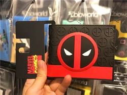 New 4 Style Comics Leather Foldable Wallet Anime Figure Deadpool Cartoon Pu Wallet Men's Cosplay Coin Purse Birthday Gift