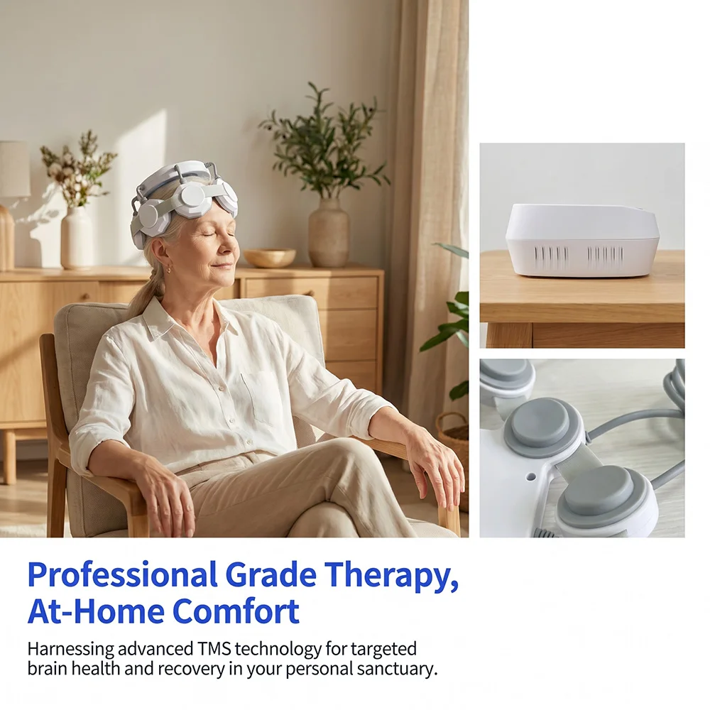 

Magnetic Therapy System RTMS Machine for Stroke Rehabilitation Hemiplegia Dysfunction TBI Neurological Recovery Home Therapy