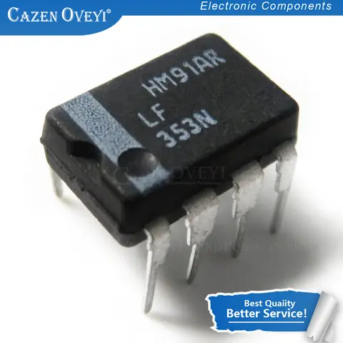 LF353N DIPP8 JFET-INPUT 듀얼 오퍼레이션 앰프, LF353 DIP 재고, 10 개/로트