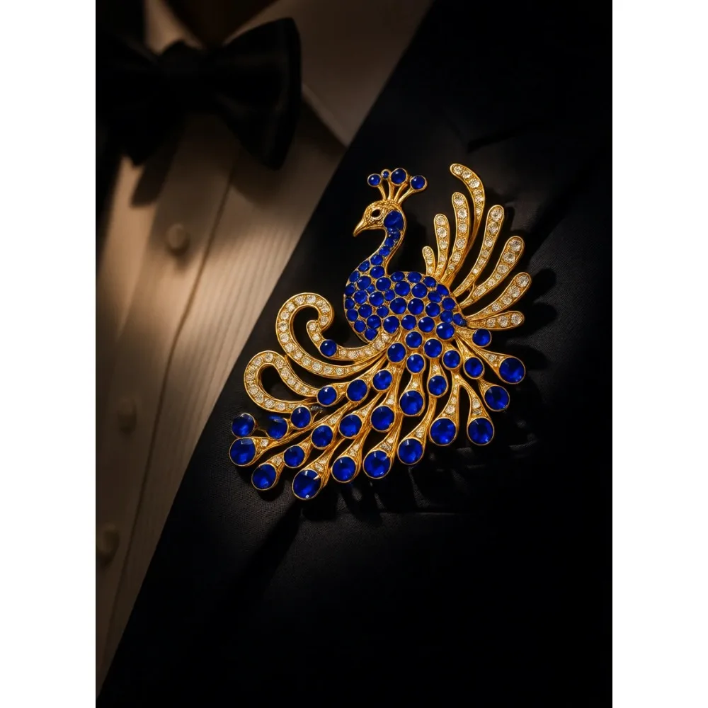 

Брошь-павлин: Элегантный ювелирный аксессуар-украшение для женщин, мужчин и подростков. Величественный и модный аксессуар для любителей природы.