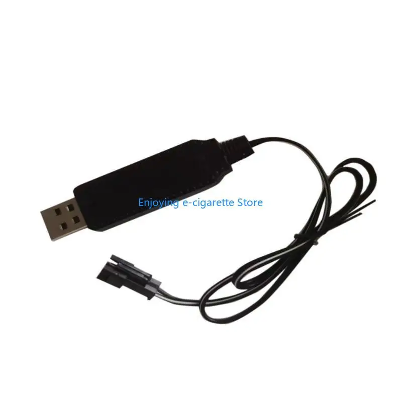 USB 3.7V 18650 Battery USB Packs 2Pin Electric Toy Cable for Remote Y4QF