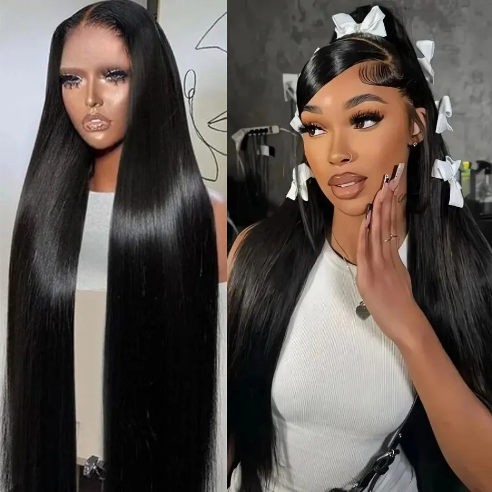 

Long Straight Black Wigs for Women Synthetic Glueless Wig 200 Density Looking Natural Black Long Hair Wigs 30 inch Daily Use