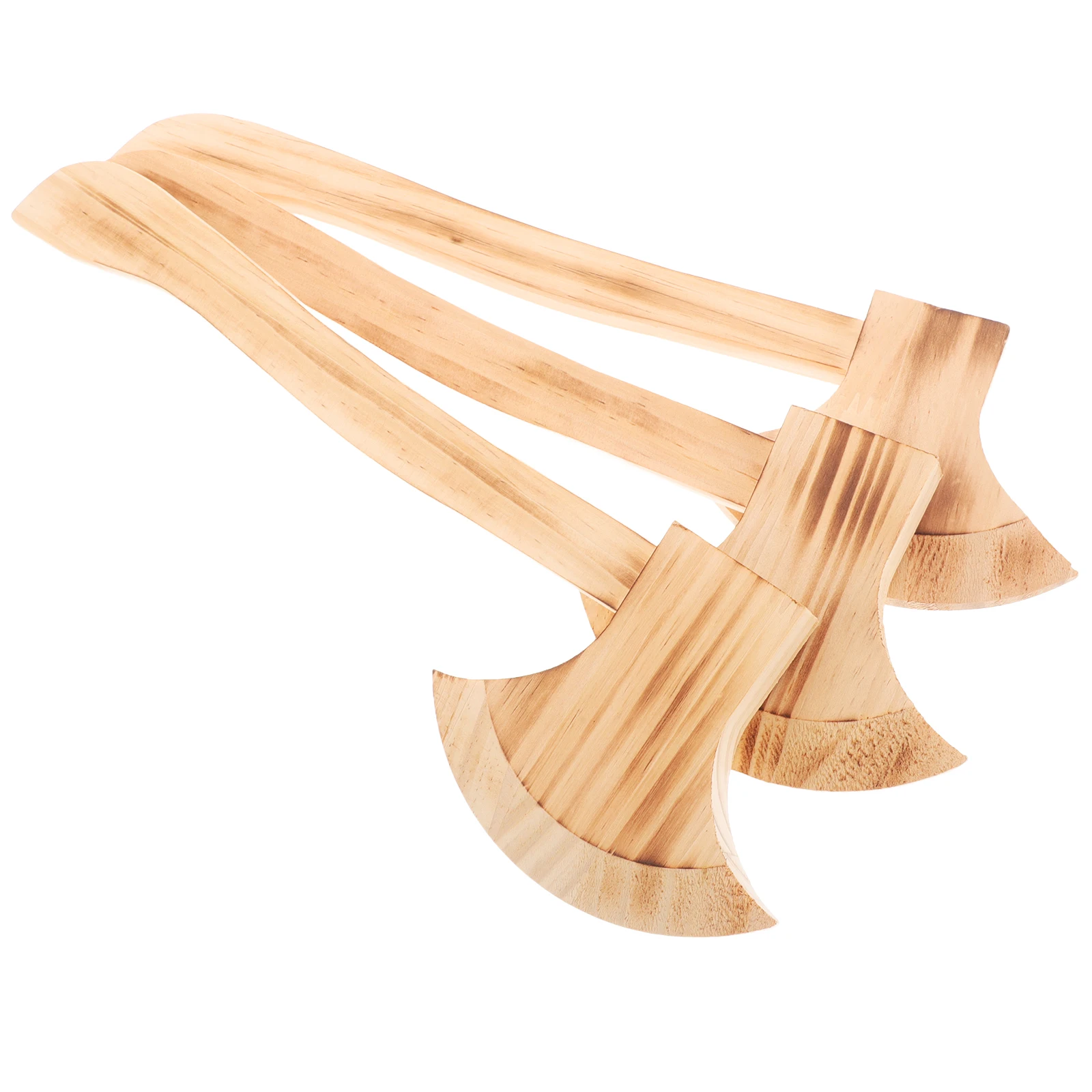 3 stks Houten Bijl Speelgoed Bijl Cosplay Props Kinderen Middeleeuwse Benodigdheden Halloween Decor Nep Assen