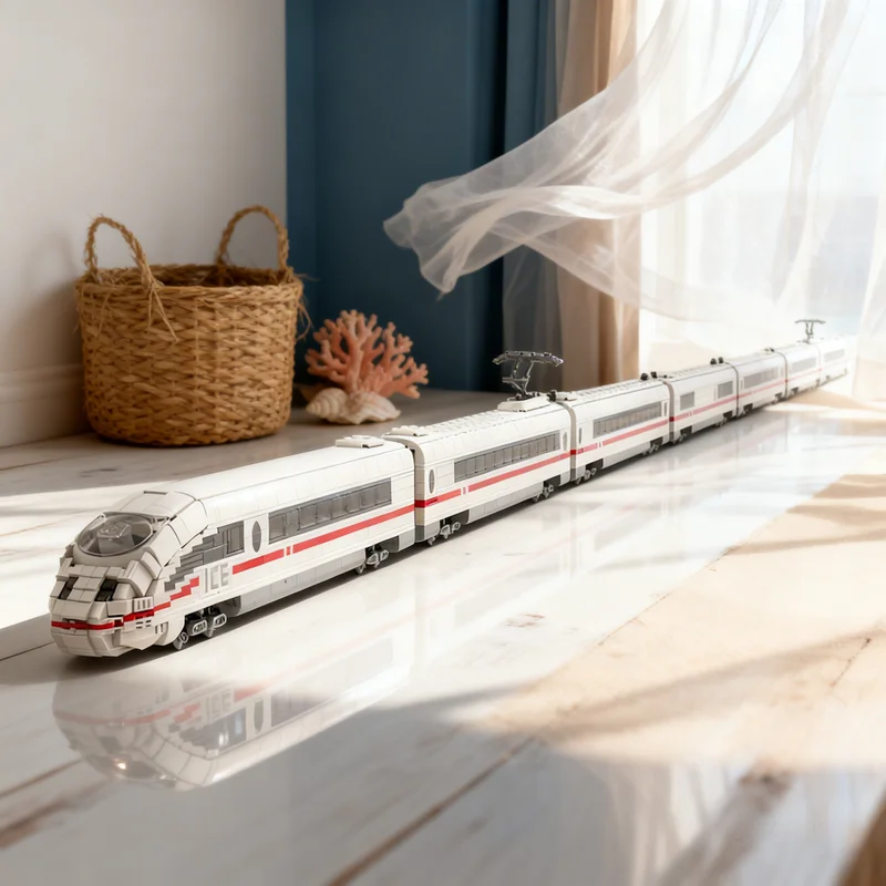 

10876 деталей MOC ICE 3 Br 403 V1: Модель поезда, конструктор, креативный подарок, декор для дома и офиса, для взрослых и детей, премиум-класс