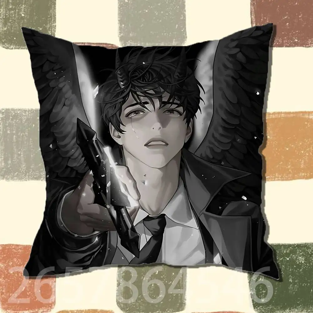 K-Kim D-Dokja ORV Polyester Printed Pillow Cover Square 30 35 40 45 50 55 cm Soft for Sofa Bed Car Home Decor