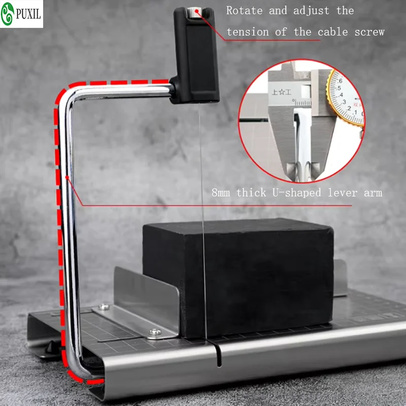 DIY soap stainless steel cutting table adjustable cheese butter wire scissors handmade soap cutting machine