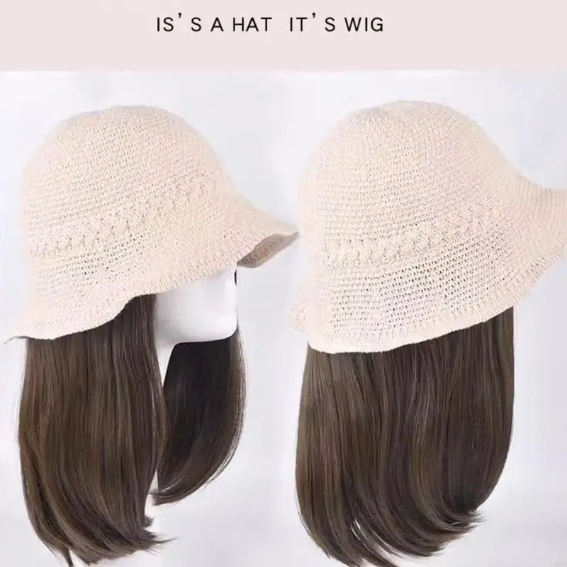 

L5YA Bucket Caps Sun Hat Sports Hats Phiss Acdensions для косплей -головки с наращиваниями волос вьющиеся волосы