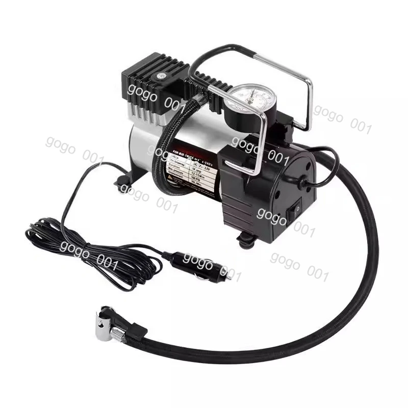 12V Portable Car Tire Inflator Air Compressor High Pressure Pump with LED for Vehicle SUV