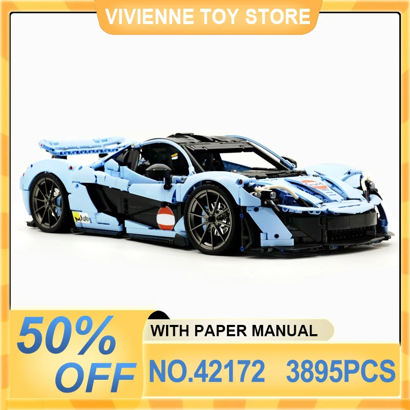 

MOC 42172 Технический P1 Super Sprot Автомобиль Строительный блок Гоночный автомобиль Кирпичная головоломка Сборка Образовательная игрушка Рождественский подарок для детей