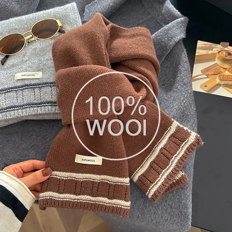 تصميم فاخر شتاء المرأة الدافئة محبوك 100% وشاح من الصوف الصلبة رشاقته شال لينة أوشحة كشميرية الباشمينا منديل بطانية #1